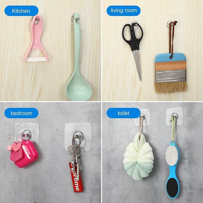 Wall Mount Screw Hooks for Kitchen Bathroom Bedroom Living Room 40 Pcs